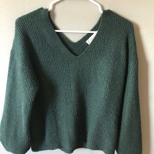 green sweater size medium